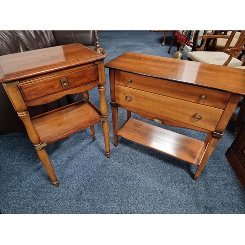 213 - Pair of Nice Cherrywood Hall Tables