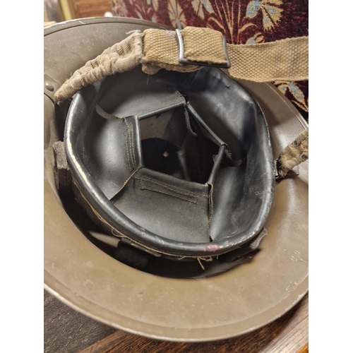 71 - WW1 Army Doughboy Helmet, marked no 5