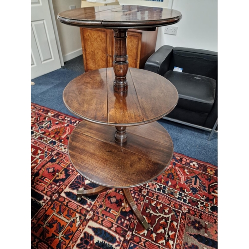 94 - Three Tier Late Victorian Drop Leaf Hall Table