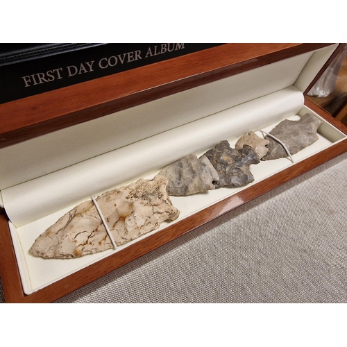 232 - Cased Collection of Early Arrowhead Artefacts