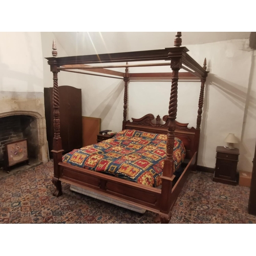 243 - Bespoke Handmade Four Poster Bed (dismantled)