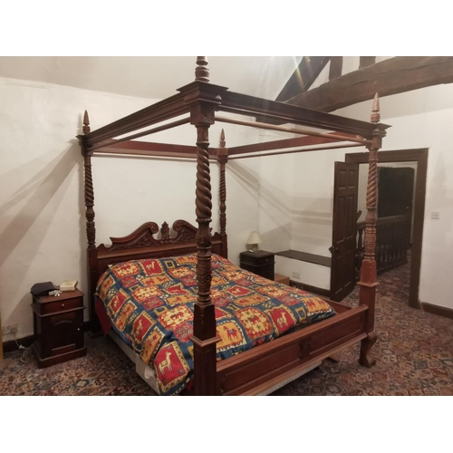 243 - Bespoke Handmade Four Poster Bed (dismantled)