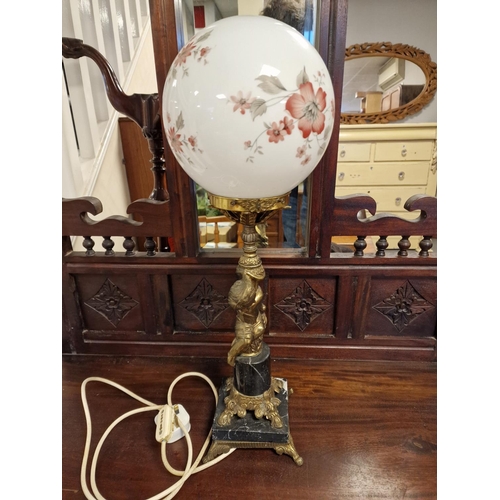 254 - Converted 1940's Globe Lamp