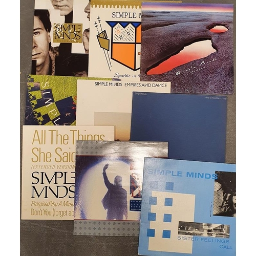 267 - A collection of 6 LPs and 3 12 singles by Simple Minds