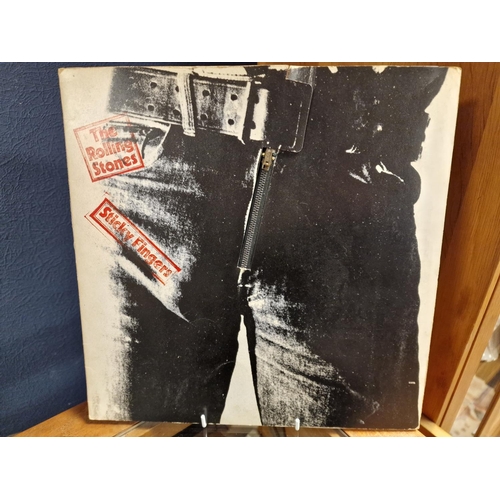 13 - Original Stereo Vinyl Pressing of Rolling Stones Sticky Fingers LP Record - VGC - matrix COC-59100-A... 