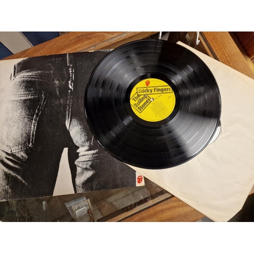 13 - Original Stereo Vinyl Pressing of Rolling Stones Sticky Fingers LP Record - VGC - matrix COC-59100-A... 