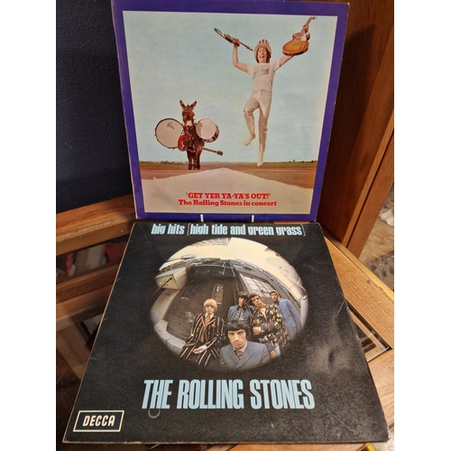 15 - Pair of Original Vinyl Pressings of Rolling Stones' Live Get Yer Ya-Ya's Out Album &  the Big Hits L... 