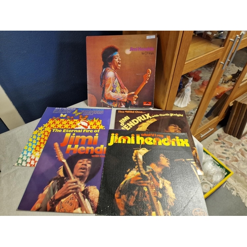 17b - Collection of Five Jimi Hendrix Vinyl LP Records inc Isle of Wight live album