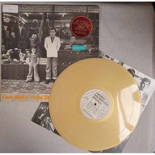 17c - Vinyl LP Record Ian Dury New Boots & Panties (gold vinyl release, cat. SEEZ G4) - punk/ska