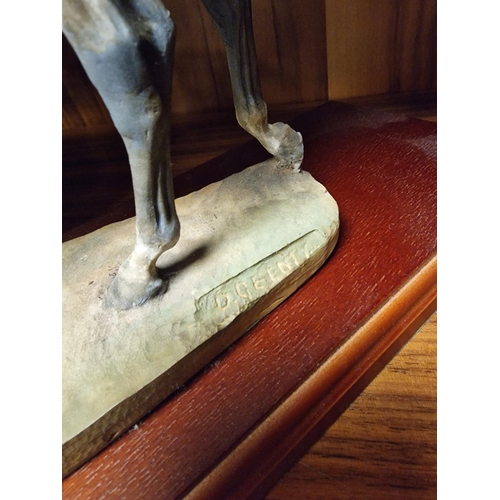 67f - David Geenty Cotswold Studio Arts Figure of a Huntsman & Dog - 'Hitching a Ride'