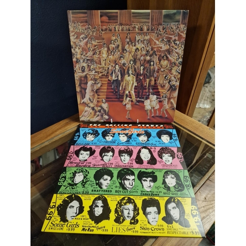 8 - Pair of Original Vinyl Pressings of Rolling Stones' Some Girls & Its Only Rock'n'Roll LP Records - b... 