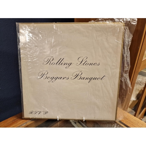 9 - Original Stereo Vinyl First Pressing of Rolling Stones' Beggars Banquet LP Record - VG+ - matrix XZA... 