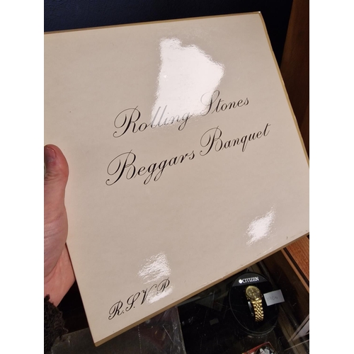 9 - Original Stereo Vinyl First Pressing of Rolling Stones' Beggars Banquet LP Record - VG+ - matrix XZA... 