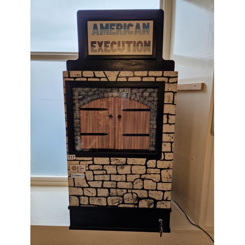 117 - American Executioner' Handmade Bespoke Penny Slot Arcade Machine Automaton - in working order