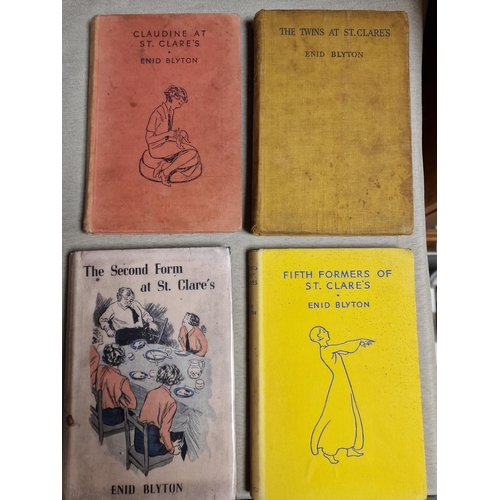 131 - Quartet of Enid Blyton St Clare's School First Edition 1940's Books