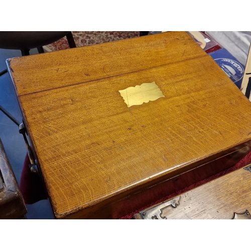 14 - Campaign Sheffield Silver Plate Cutlery Canteen Set in beech carry-box - Contents approx 60 in total... 