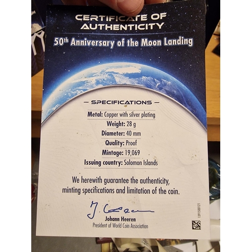 168 - Twelve-Part Moon Landing 50th Anniversary Commemorative Coin Set