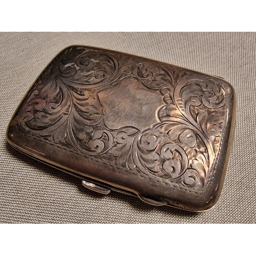 174 - Hallmarked Birmingham Silver Cigarette Case