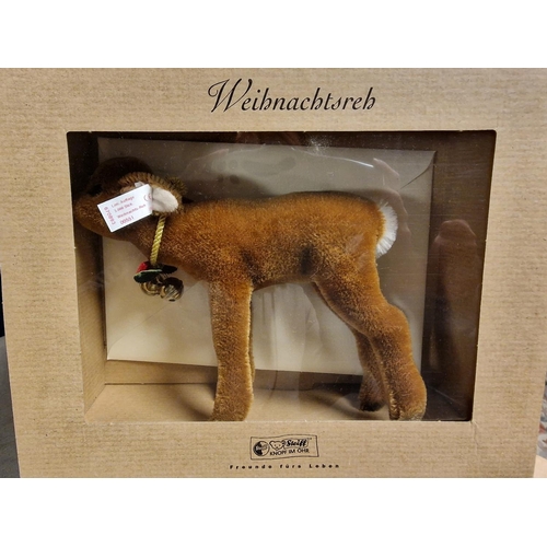 180 - Boxed Weihnachtsreh Steiff Bear Christmas Deer Toy