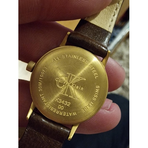 247 - Gold Plated Calvin Klein Ladies Watch