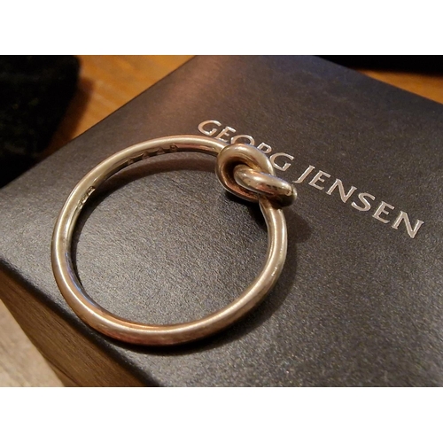 259b - Georg Jensen Danish Designer Knot Ring (boxed)