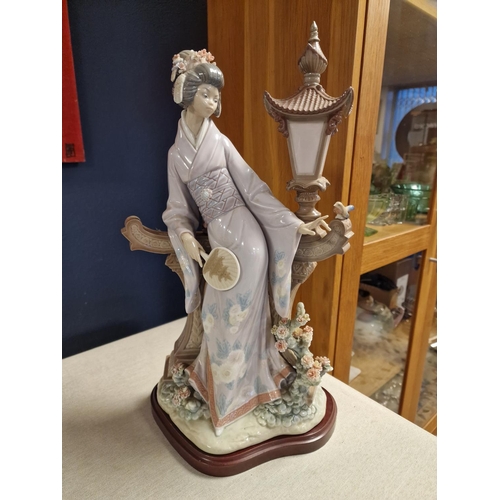 27 - Lladro Mariko Japanese Geisha Lamplight Figure - No 01001421