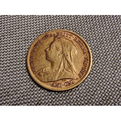 301 - 1899 Queen Victoria Half Sovereign 22ct Gold Coin