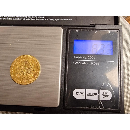 303 - 1786 George III 22ct Gold Guinea Coin - 8.3g