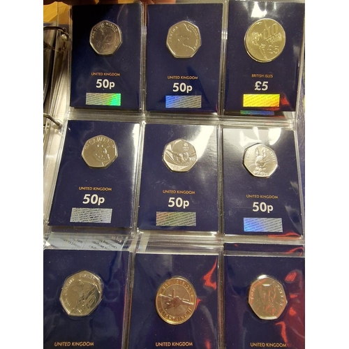 159b - Collection of Royal Mint and Other Commemorative Coins inc a Large Folder of Limited Editon Currency... 