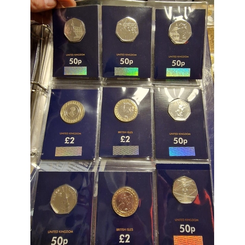 159b - Collection of Royal Mint and Other Commemorative Coins inc a Large Folder of Limited Editon Currency... 