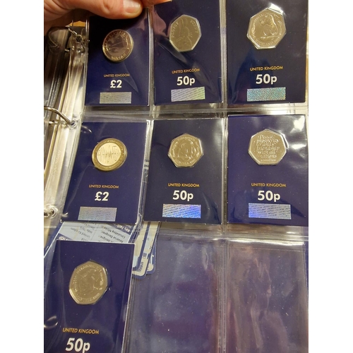 159b - Collection of Royal Mint and Other Commemorative Coins inc a Large Folder of Limited Editon Currency... 