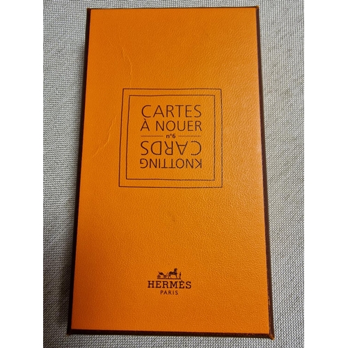 321 - Original Boxed Hermes French Knotting Cards Set, still sealed