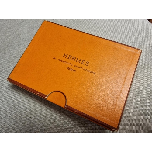 322 - Original Boxed Hermes French Playing Cards Set - Double Bridge Set Drager Brothers Paris