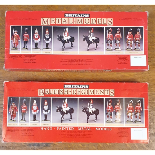 111 - Pair of Boxed and Mint Britains Handpainted - Queen Elizabeth Mounted Lifeguard and Horseguard + Bri... 