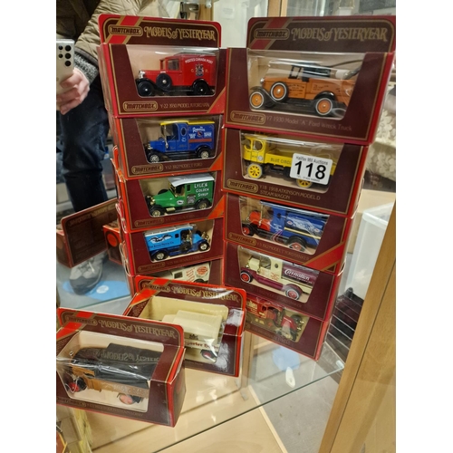 118 - Group of Twelve Matchbox Models of Yesteryear Die-Cast Trucks and Lorries with Advertising - all min... 