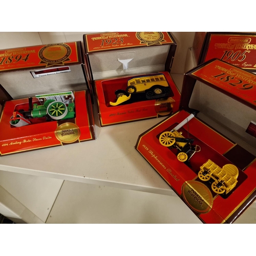 122 - Trio of Boxed Large Size 1829, 1994 and 1923 Matchbox Die Cast Models of Yesteryear Aveling-Porter S... 