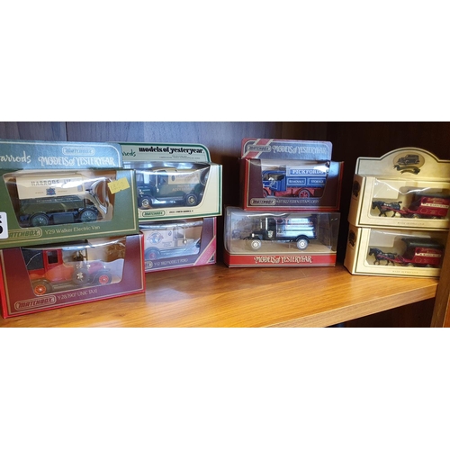 125 - Collection of Sixteen (16) Matchbox Models of Yesteryear Die Cast Cars and Trucks/Lorries - some w/a... 