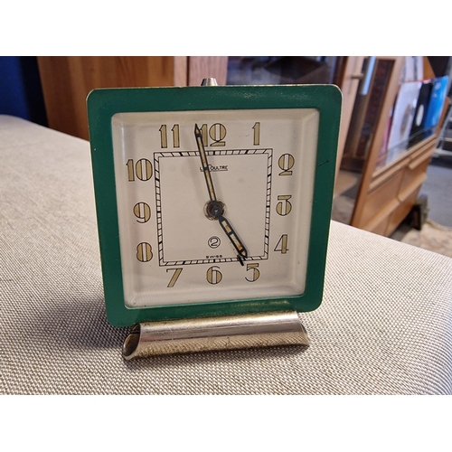 143 - Rare Jaeger Le-Coultre No. 2 1930s Art Deco Desktop Alarm Clock