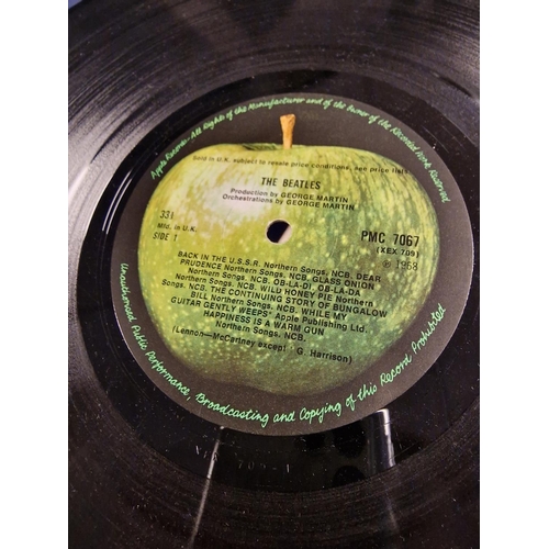 27a - The Beatles White Album 1968 Original Vinyl LP Record Pressing 0064778 w/original posters and lyric ... 