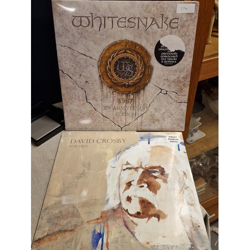 27m - Pair of Whitesnake and David Crosby LP Vinyl Albums (NEW)