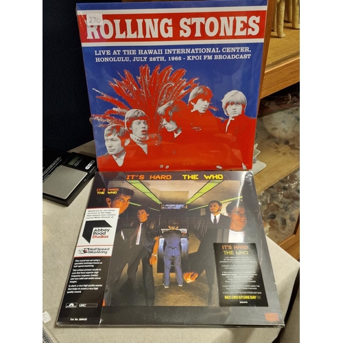 27o - The Who and Rolling Stones (NEW) - Its Hard and Live in Hawaii Vinyl LP Records