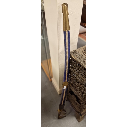 59c - Antique Indian Sword, Blue-Sheathed