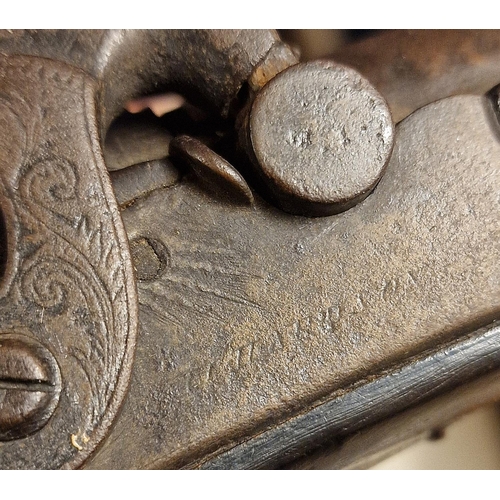 62 - Early Victorian Travel Pistol (converted to Percussion) - marked Richards