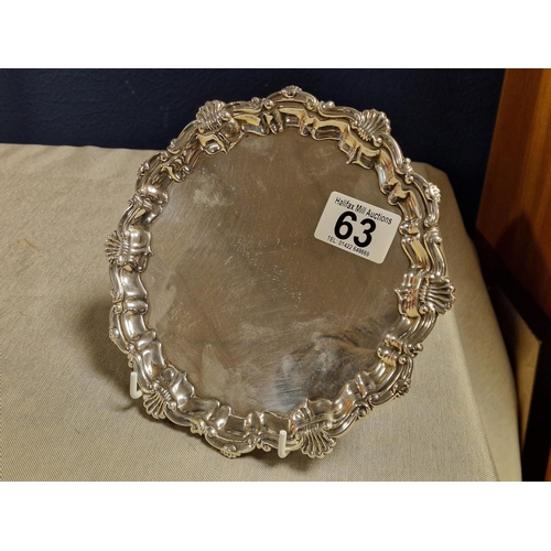 63 - Birmingham Hallmarked Silver Silver Plate - approx 260g