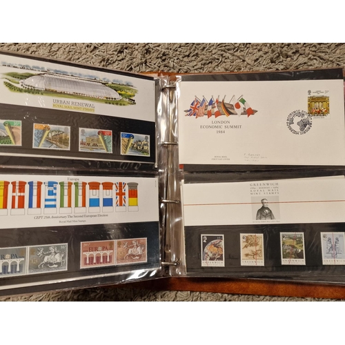 83 - Collection of Royal Mail Stamp Presentation Packs - mostly Large Format Numbered w/a folder containi... 