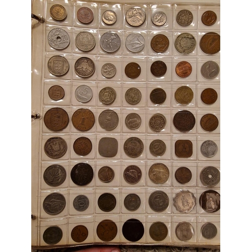 88 - British & International Coin Currency Folder inc a 1400's example + a Number of Silver Content Coins