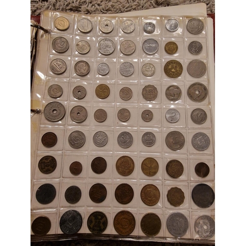 88 - British & International Coin Currency Folder inc a 1400's example + a Number of Silver Content Coins