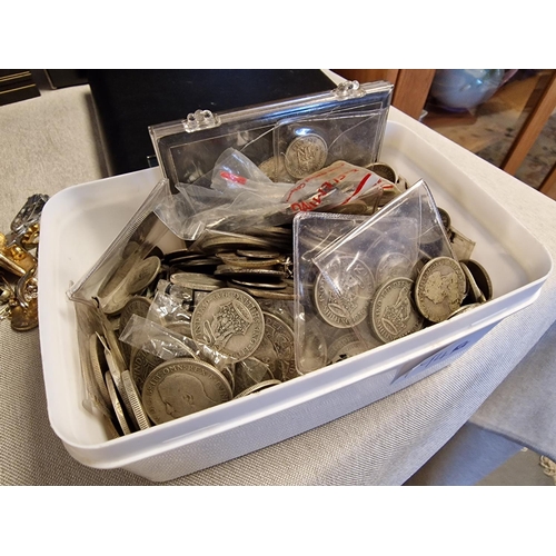 95 - Large Collection of 1920-1946 Silver Shillings and Half Crowns, Sixpences etc w/50% silver content -... 