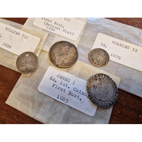 99 - Collection of Antique Coins Currency inc William III, James I and Victorian + Edwardian examples