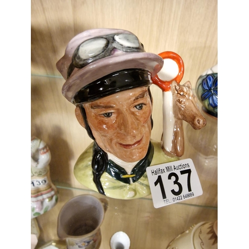 137 - Royal Doulton the Jockey Small Character Jug